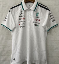 2026/27 Mercedes AMG Petronas F1 White POLO Team T-Shirt   有领