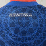 2027/28 Croatia Away Blue Player Version Soccer Jersey