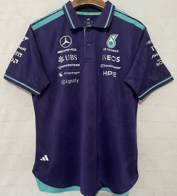 2026/27 Mercedes AMG Petronas F1 Purple Fans POLO Team T-Shirt   有领