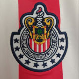 2004/2005 Chivas Home Red White Retro Long Sleeve Soccer Jersey