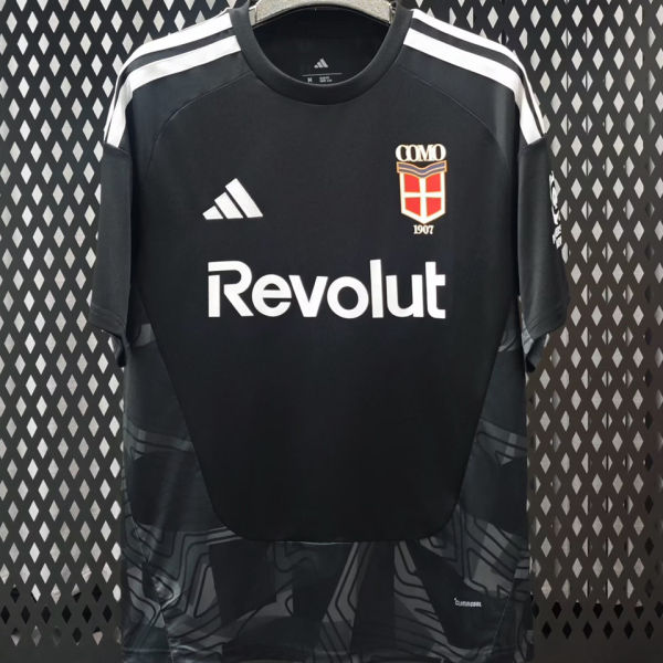 2026/27 Como Black Goalkeeper Fans Soccer Jersey