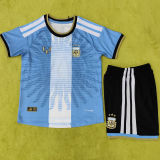 2026/27 Argentina MESSI Farewell Match Player Version Kids Soccer Jersey 球员版童装