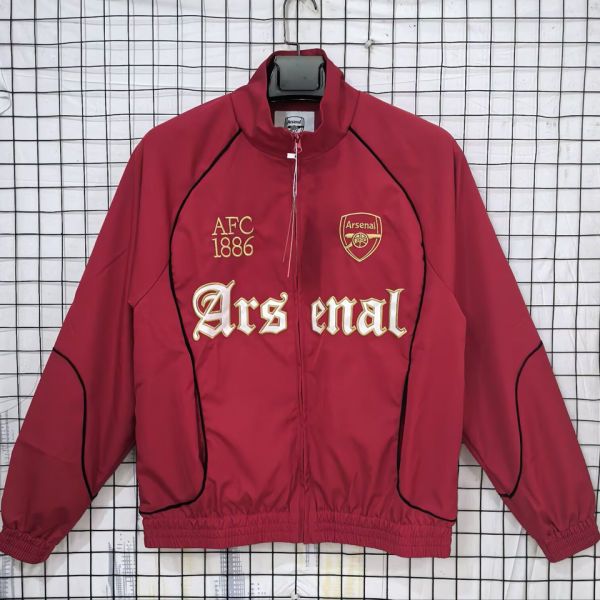 1886 ARS Red Retro Windbreaker