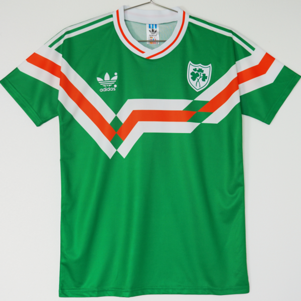 1989 Ireland Home Green Retro Soccer Jersey