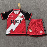 2026/27 Rayo Vallecano Away Red Kids Soccer Jersey