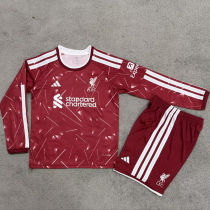 2026/27 LFC Home Red Kids Long Sleeve Soccer Jersey 长袖童装