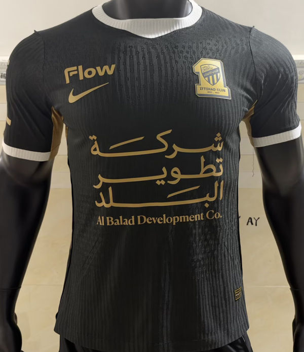 2026/27 Al Ittihad Third Black Player Version Jersey 吉达联