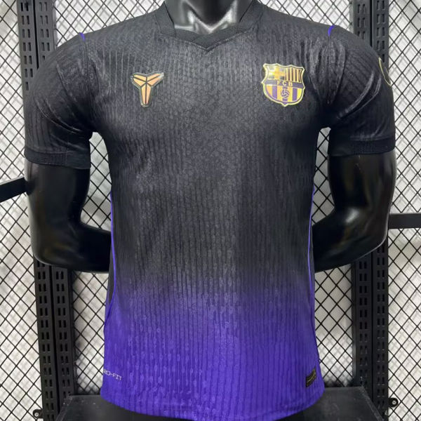 2026/27 BA Away Black Purple Player Version Soccer Jersey 胸前空白版