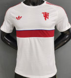 2027 M Utd Retro Style Player Version Soccer Jersey