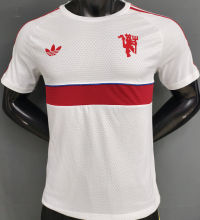 2027 M Utd Retro Style Player Version Soccer Jersey