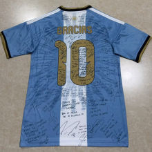 GRACIAS #10 Signature Edition Argentina MESSI Farewell Match Fans Jersey 2026/27 刺绣版