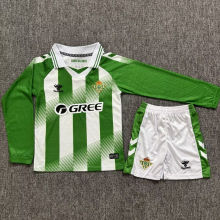 2026/27 R BTS Home Kids Long Sleeve Soccer Jersey