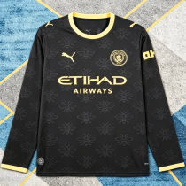2026/27 Man City Away Black Fans Long Sleeve Soccer Jersey