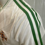 1986 North Ireland White Retro Soccer Jersey