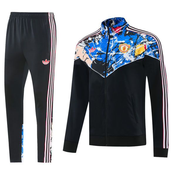 2026/27 M Utd Black Blue Jacket Tracksuit