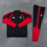 2026/27 M Utd Black Red Jacket Tracksuit