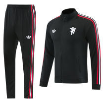 2026/27 M Utd Black Jacket Tracksuit