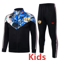 2026/27 M Utd Black Kids Kids Jacket Tracksuit