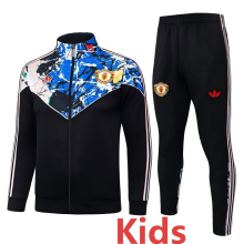 2026/27 M Utd Black Kids Kids Jacket Tracksuit