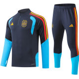 2026/27 Spain Royal Blue Kids Sweater Tracksuit （2 Stars 2星）