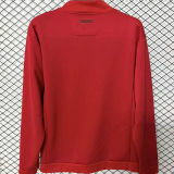 2027 M Utd Red Retro Style Long Sleeve Sweater Jersey
