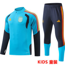2026/27 Spain Blue Kids Sweater Tracksuit （2 Stars 2星）