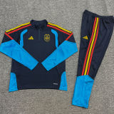 2026/27 Spain Royal Blue Kids Sweater Tracksuit （2 Stars 2星）