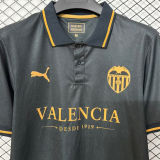 2026/27 Valencia Black Retro Style Fans Soccer Jersey