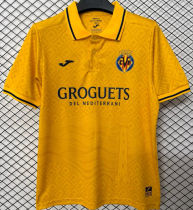 2026/27 Villarreal Yellow Retro Style Fans Soccer Jersey