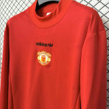 2027 M Utd Red Retro Style Long Sleeve Sweater Jersey