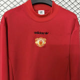 2027 M Utd Red Retro Style Long Sleeve Sweater Jersey