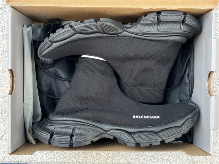 Balenciaga 10 3XL all black socks shoes（7-12 work day deliver）