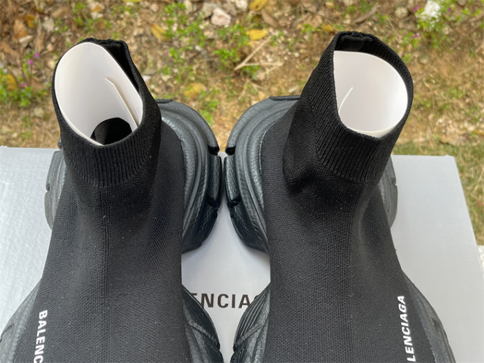 Balenciaga 10 3XL all black socks shoes（7-12 work day deliver）