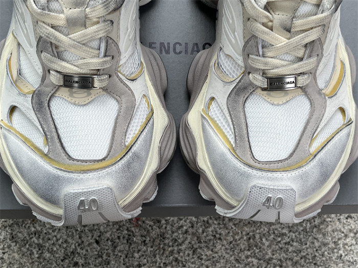 Balenciaga CARGO mesh round toe lace-up low top beige gray（7-12 work day deliver）