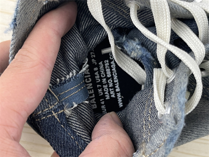 Balenciaga 22 summer new PARIS worn and distressed effect casual low-top canvas shoes（7-12 work day deliver）