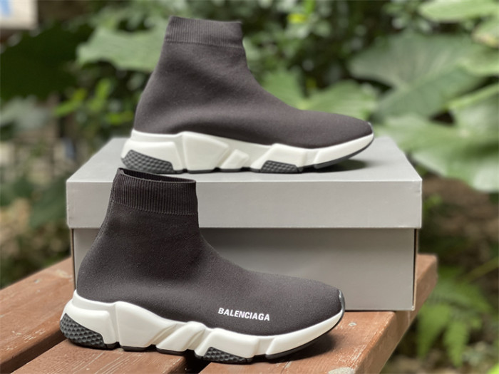 Paris Sock Shoes, Black White Black（7-12 work day deliver）