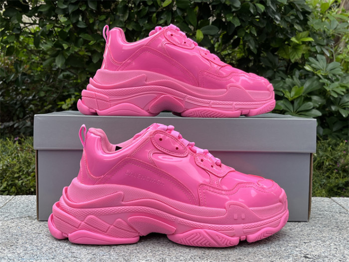 Balenciaga 1.0 Daddy Shoes Pink Patent Leather（7-12 work day deliver）
