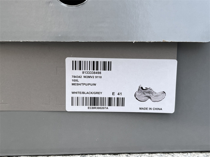 Balenciaga 10XL CARGO Silver Mesh Round Toe Lace-up Low Top（7-12 work day deliver）