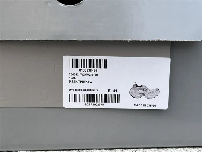 Balenciaga 10XL CARGO Silver Mesh Round Toe Lace-up Low Top（7-12 work day deliver）