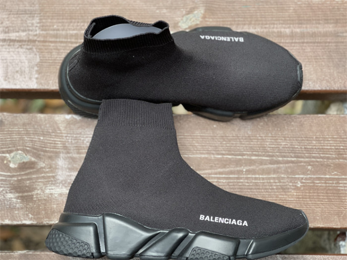 Paris Sock Shoes, Pure Black（7-12 work day deliver）