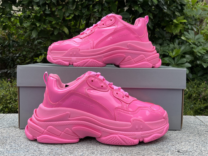 Balenciaga 1.0 Daddy Shoes Pink Patent Leather（7-12 work day deliver）