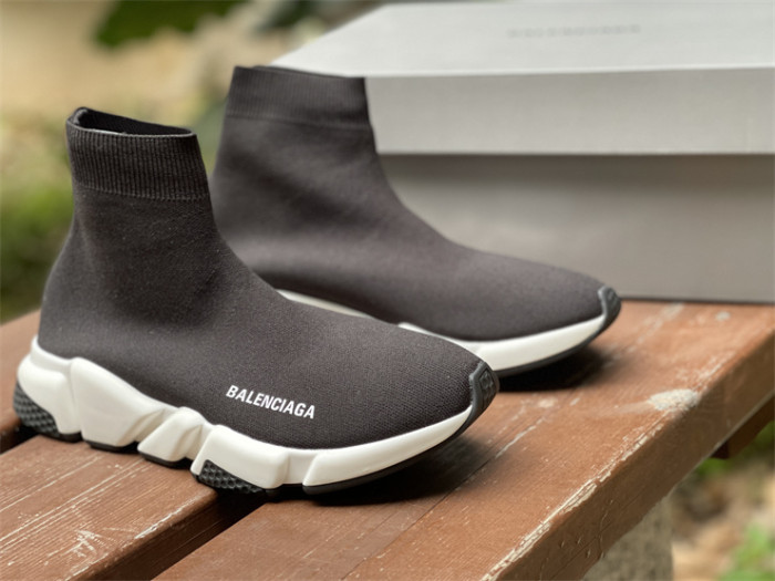 Paris Sock Shoes, Black White Black（7-12 work day deliver）