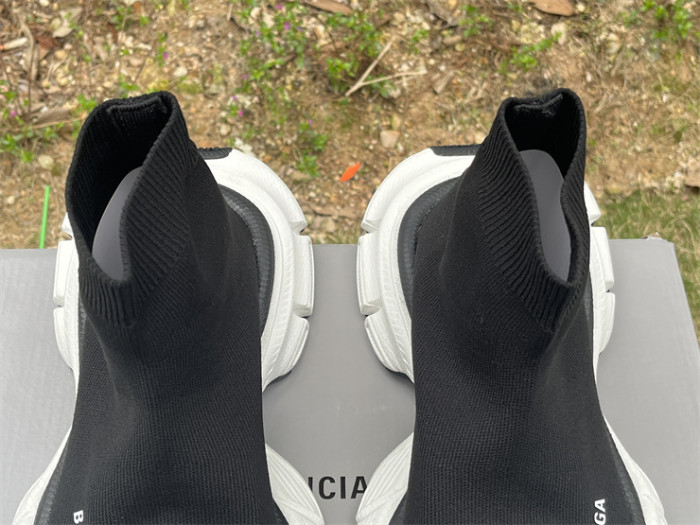Balenciaga 10 3XL white and black socks shoes（7-12 work day deliver）