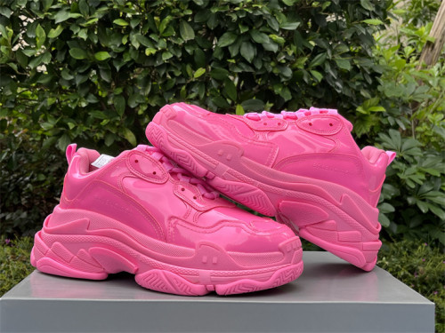 Balenciaga 1.0 Daddy Shoes Pink Patent Leather（7-12 work day deliver）
