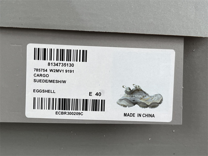 Balenciaga CARGO mesh round toe lace-up low top beige gray（7-12 work day deliver）