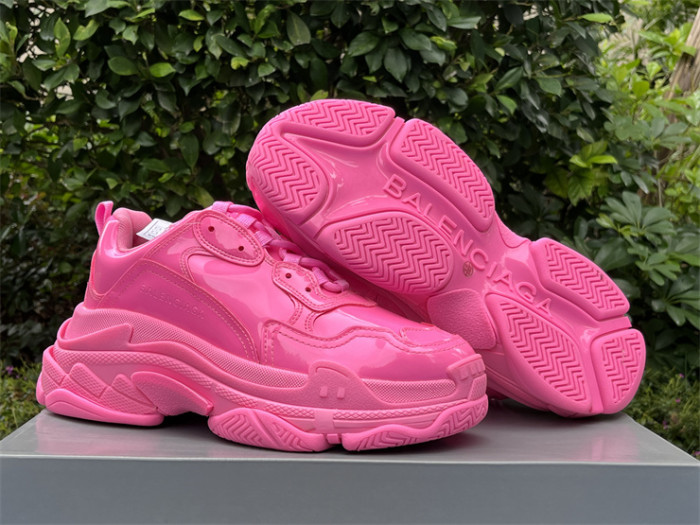 Balenciaga 1.0 Daddy Shoes Pink Patent Leather（7-12 work day deliver）
