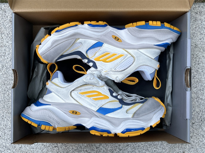 Balenciaga 10XL CARGO Yellow Blue Mesh Round Toe Lace-up Low Top（7-12 work day deliver）