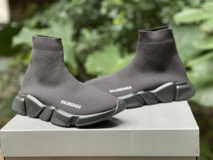 Paris Sock Shoes, Pure Black（7-12 work day deliver）