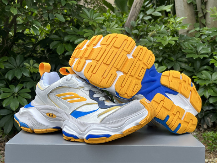 Balenciaga 10XL CARGO Yellow Blue Mesh Round Toe Lace-up Low Top（7-12 work day deliver）
