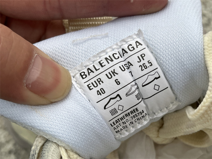 Balenciaga CARGO mesh round toe lace-up low top beige gray（7-12 work day deliver）